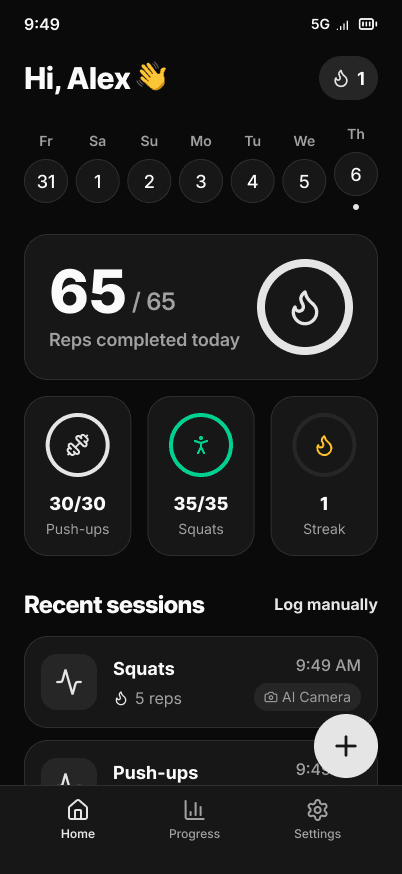 Bydot dashboard in dark mode
